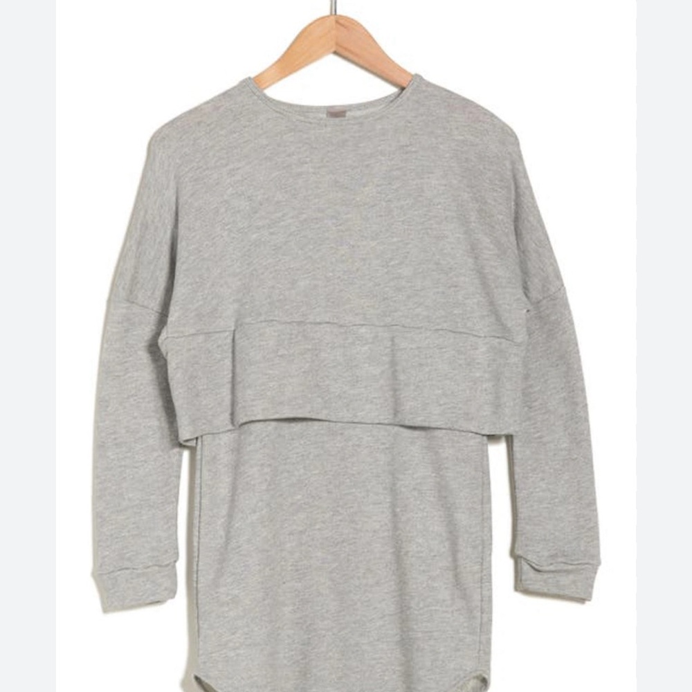 Go Couture Heather Gray Knit Dress Size XLg